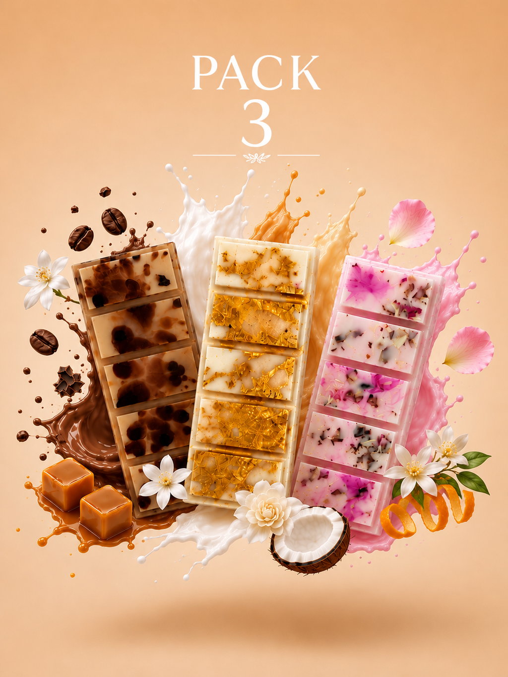 Pack 3 snapbars