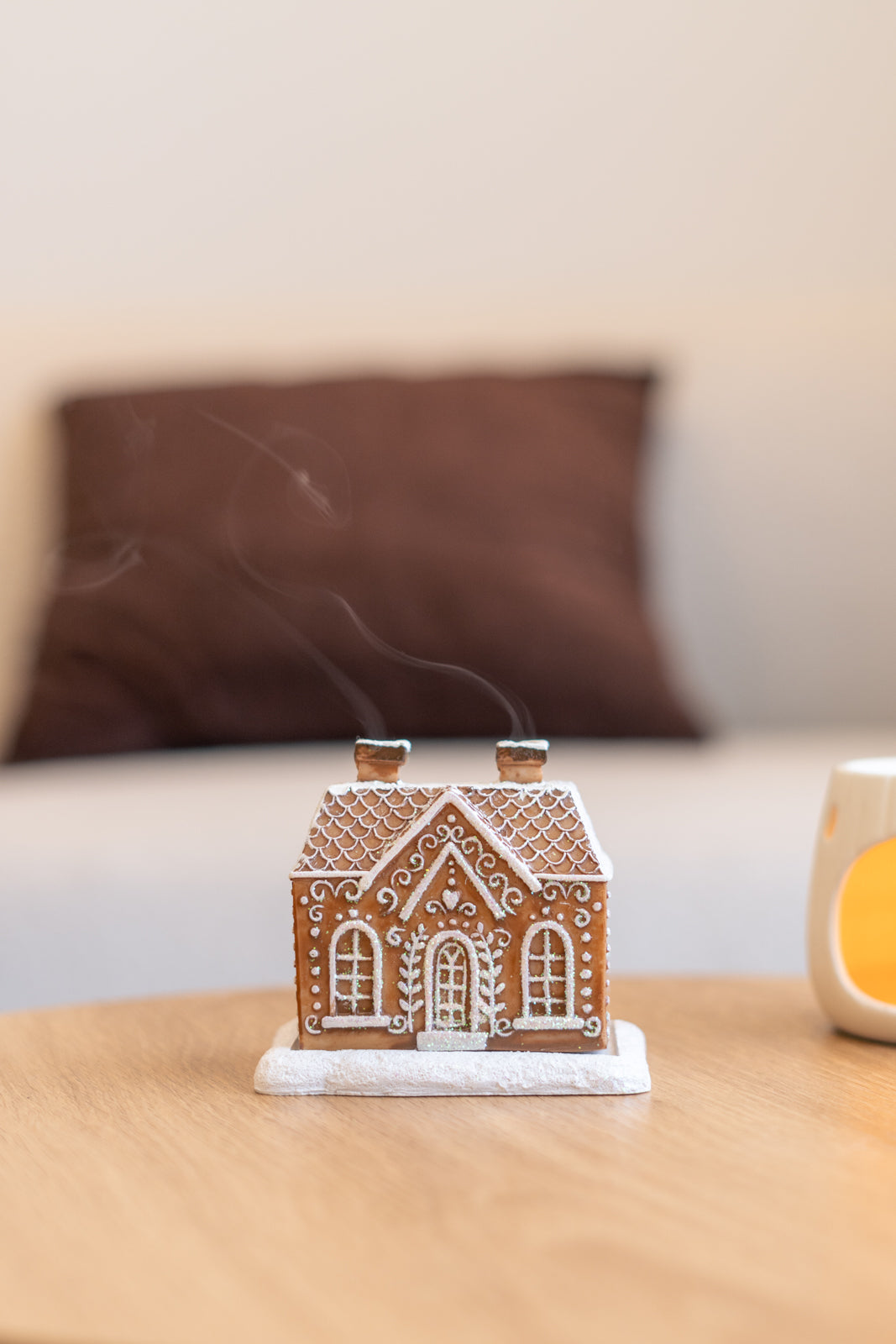 Porta-Incenso Natal: Casinha Gengibre (Canela & Maçã)