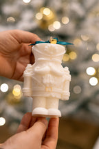 Vela Artesanal Quebra-Nozes: Toque Dourado (Canela)