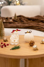 Conjunto de Velas Decorativas: Pai Natal e Bola (Chocolate e Café)