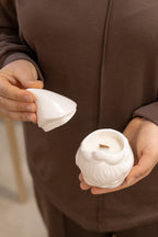 Vela Gnomo de Natal Artesanal (Aroma Canela)