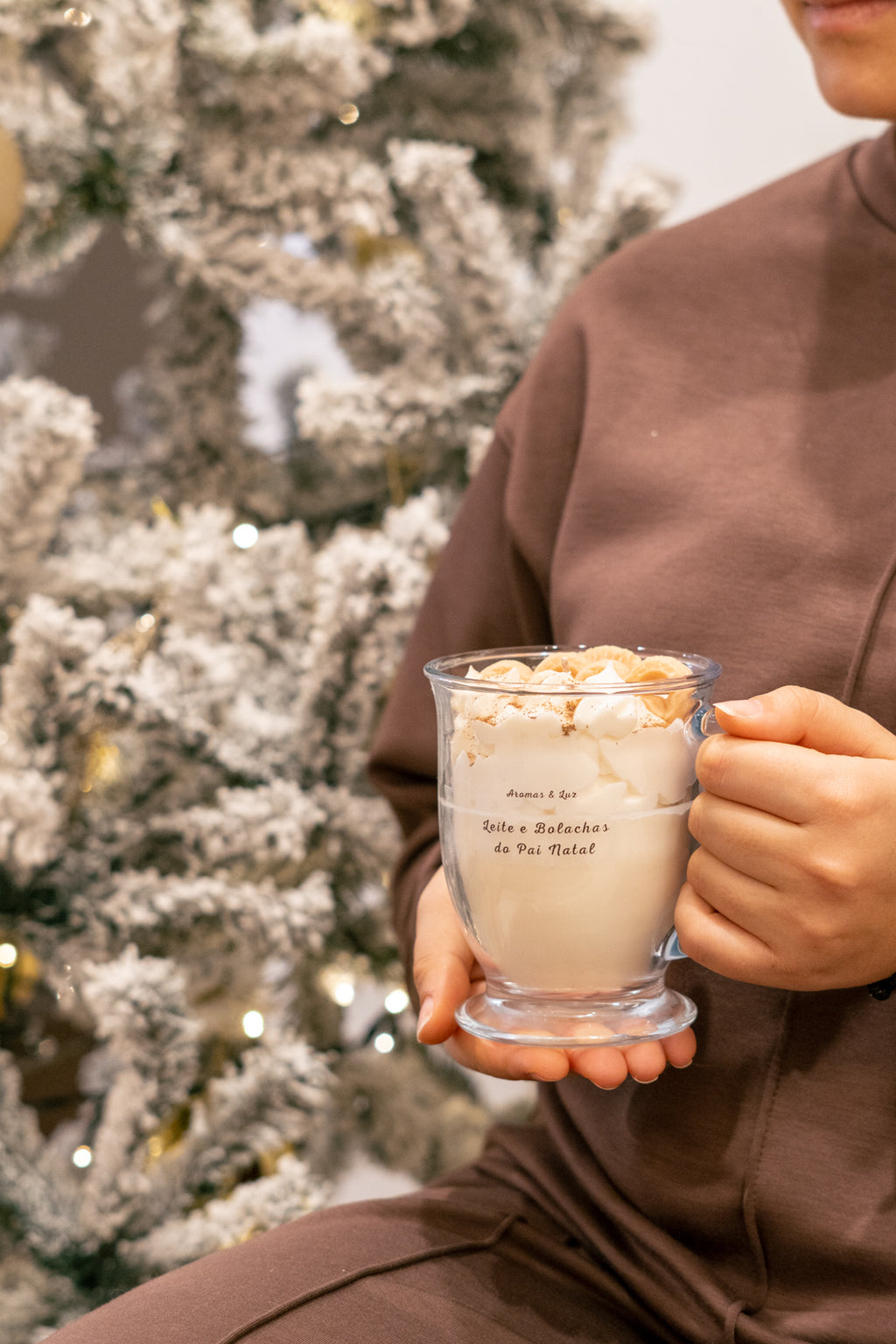 Vela Caneca: Leite e Bolachas do Pai Natal (Bolacha e Canela)