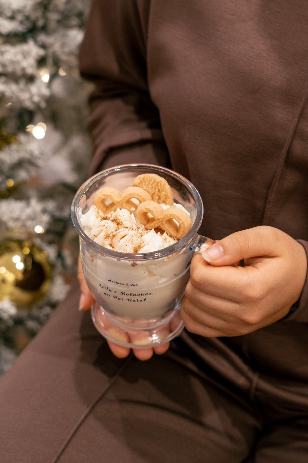 Vela Caneca: Leite e Bolachas do Pai Natal (Bolacha e Canela)