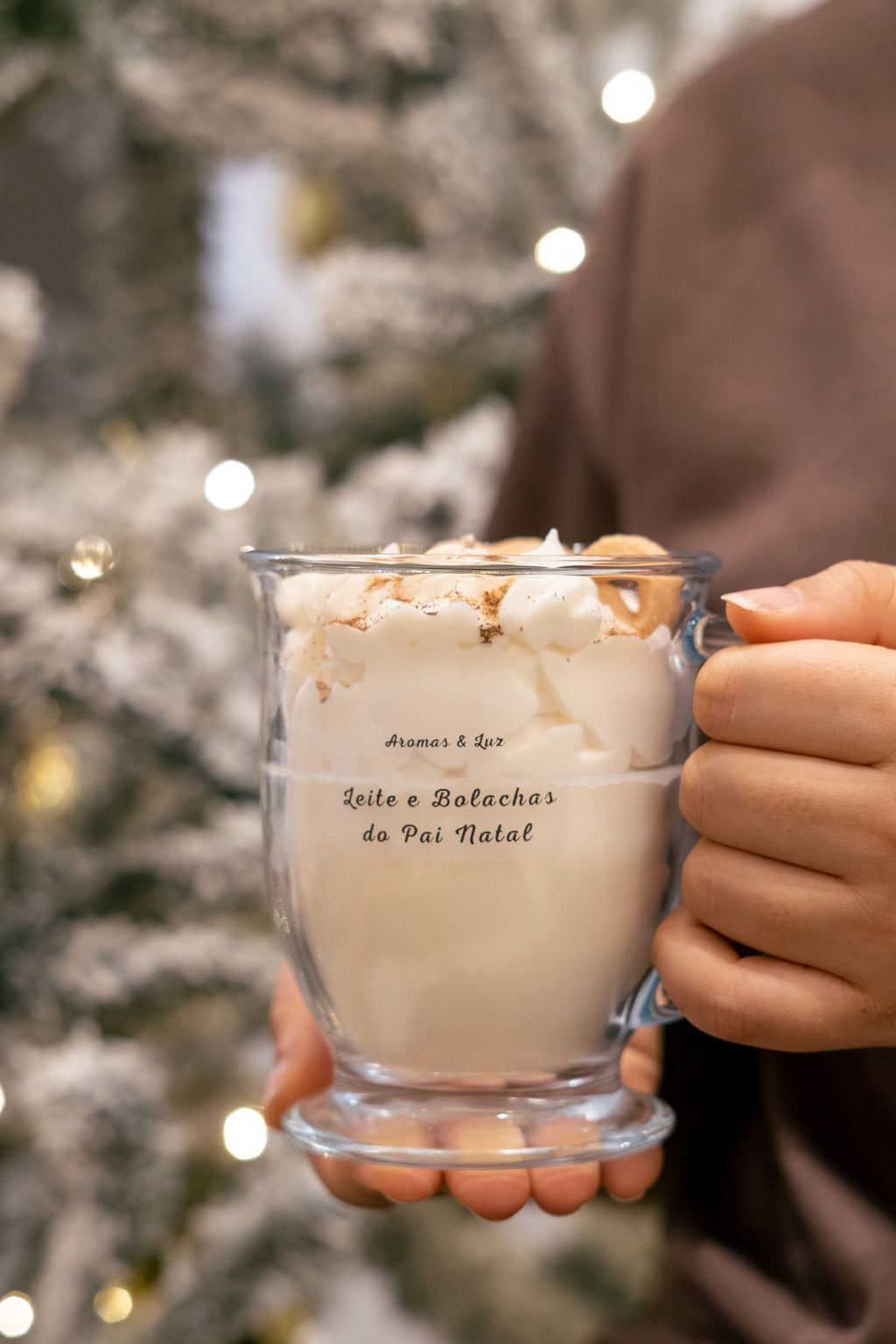 Vela Caneca: Leite e Bolachas do Pai Natal (Bolacha e Canela)