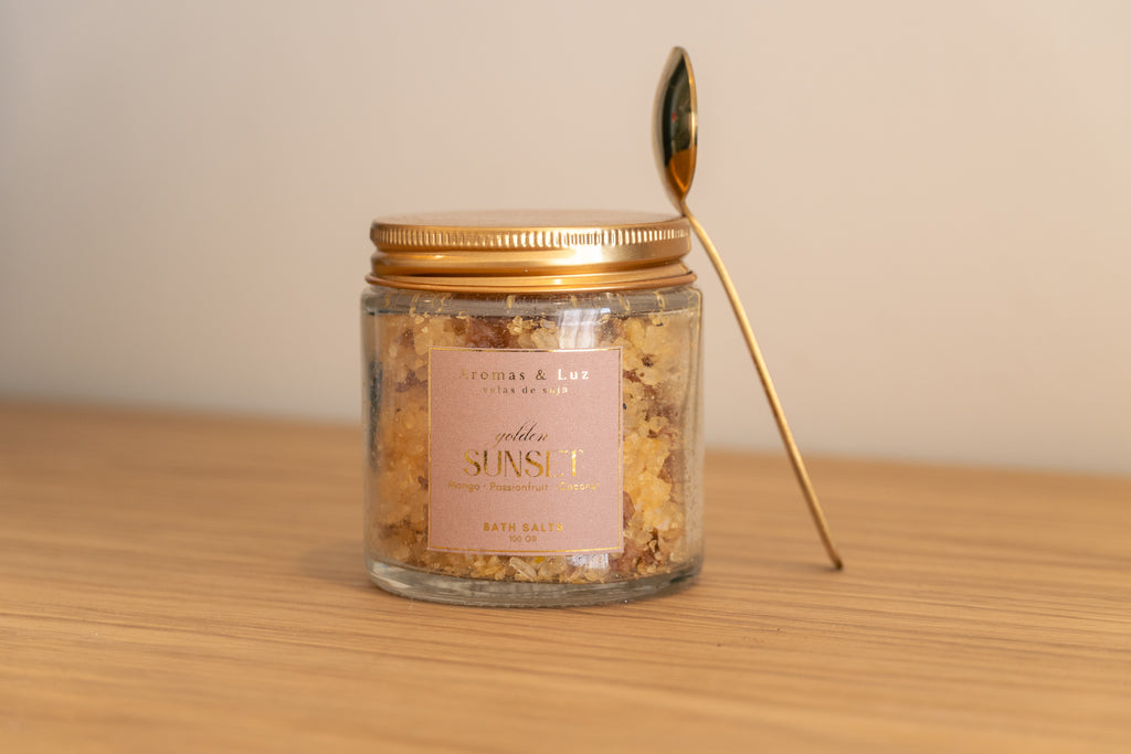 ⁠Sais de Banho 100g (c/ Colher Dourada) - Nova coleção