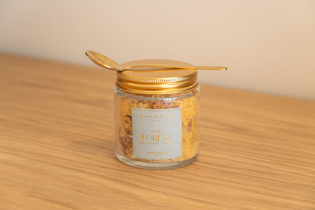 ⁠Sais de Banho 100g (c/ Colher Dourada) - Nova coleção