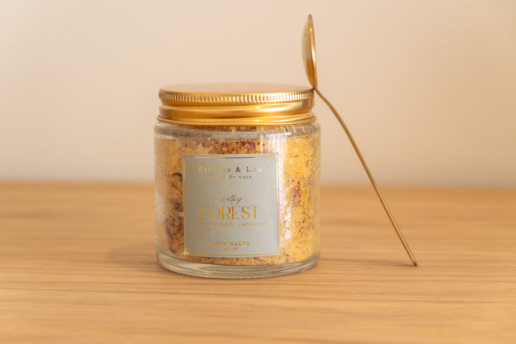 ⁠Sais de Banho 100g (c/ Colher Dourada) - Nova coleção