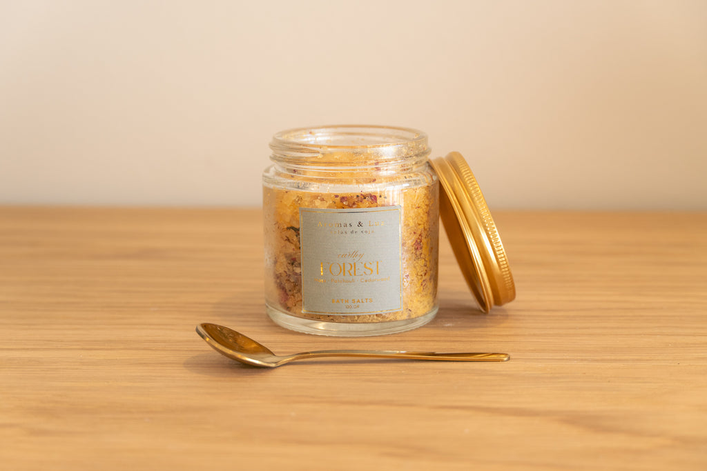 ⁠Sais de Banho 100g (c/ Colher Dourada) - Nova coleção