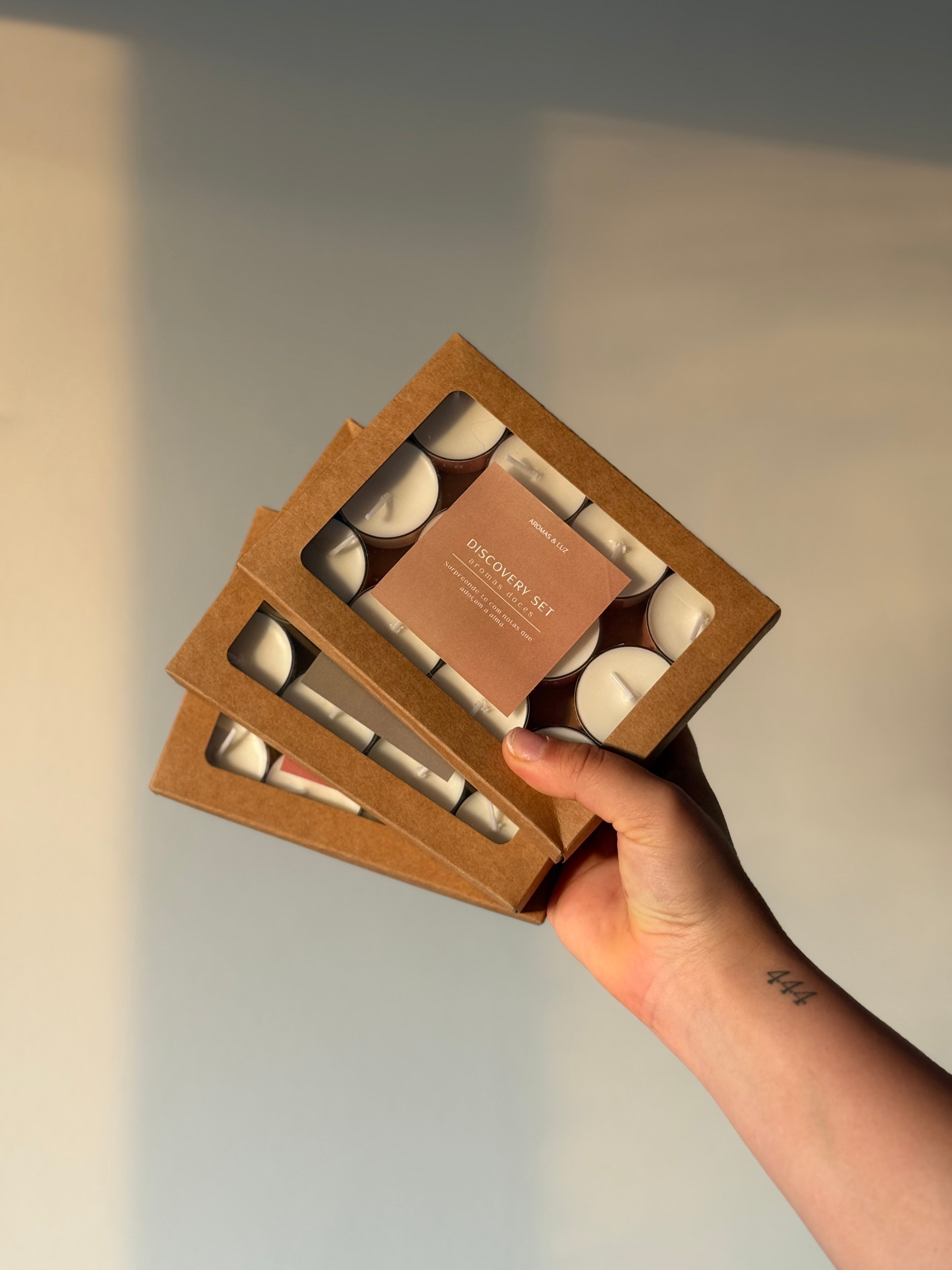 Discovery Set – Kit de Velas de Massagem Aromáticas (12 unid.)