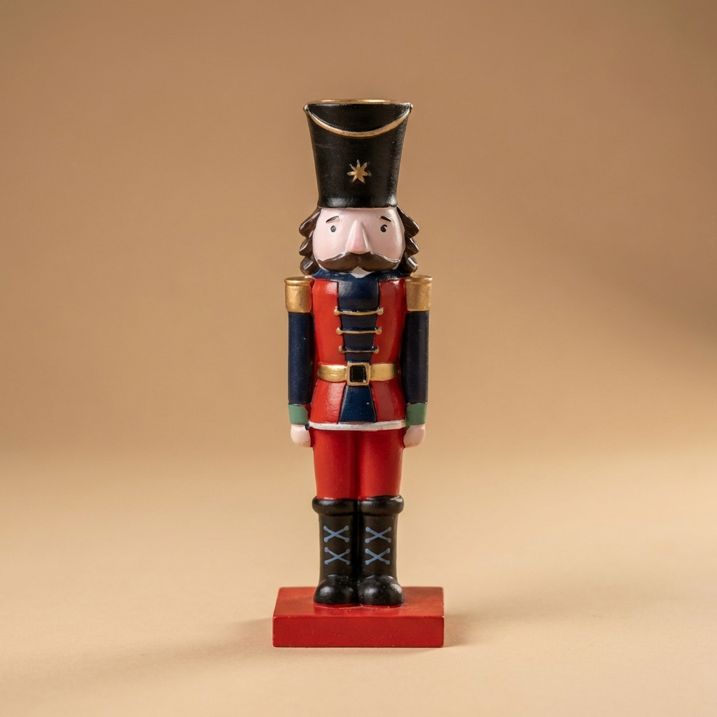 Porta-Velas Quebra-Nozes: Edição Real