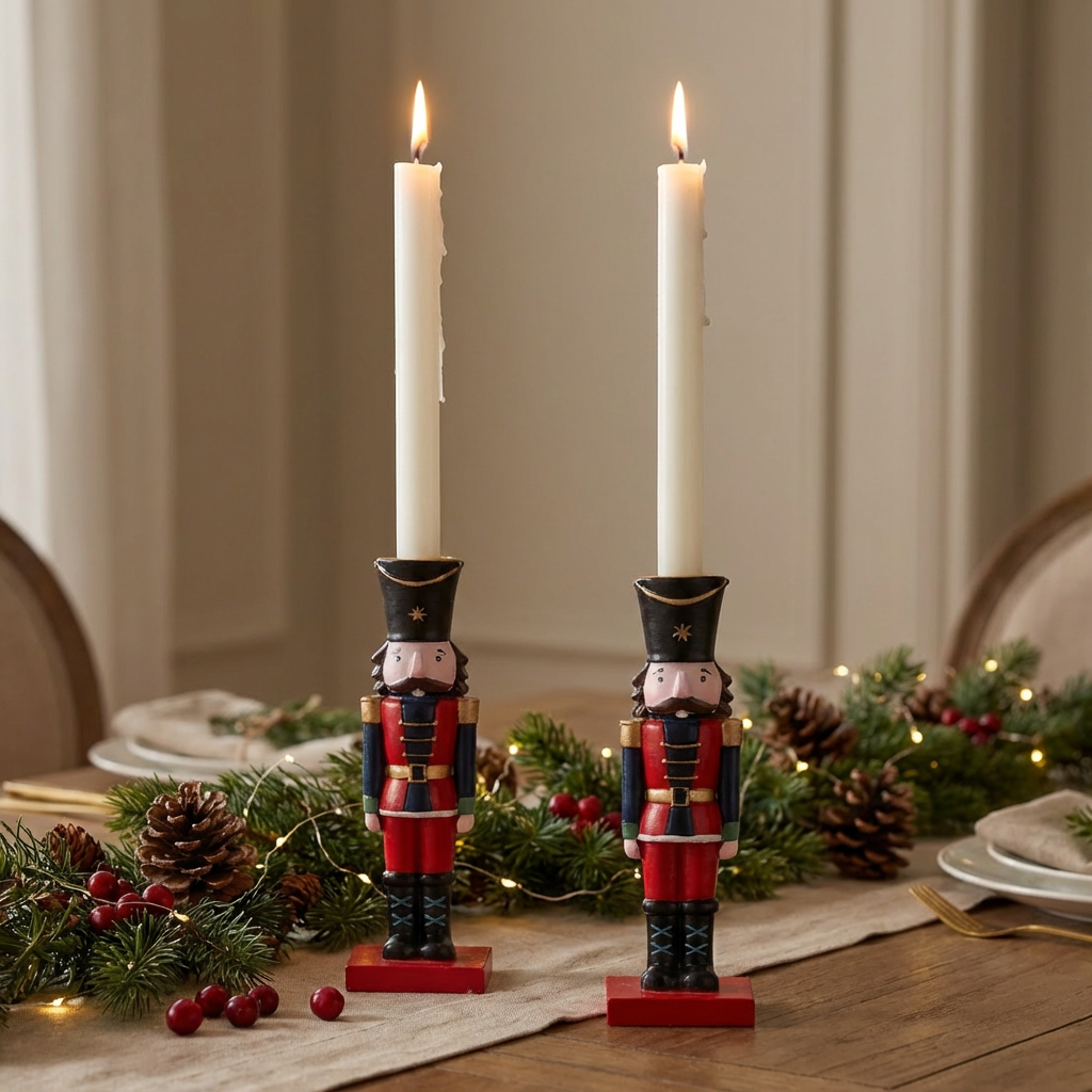 Porta-Velas Quebra-Nozes: Edição Real