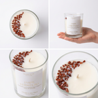 Vela aromática Chakra da Raiz com Jaspe Vermelho – Autoconfiança, coragem e força de vontade