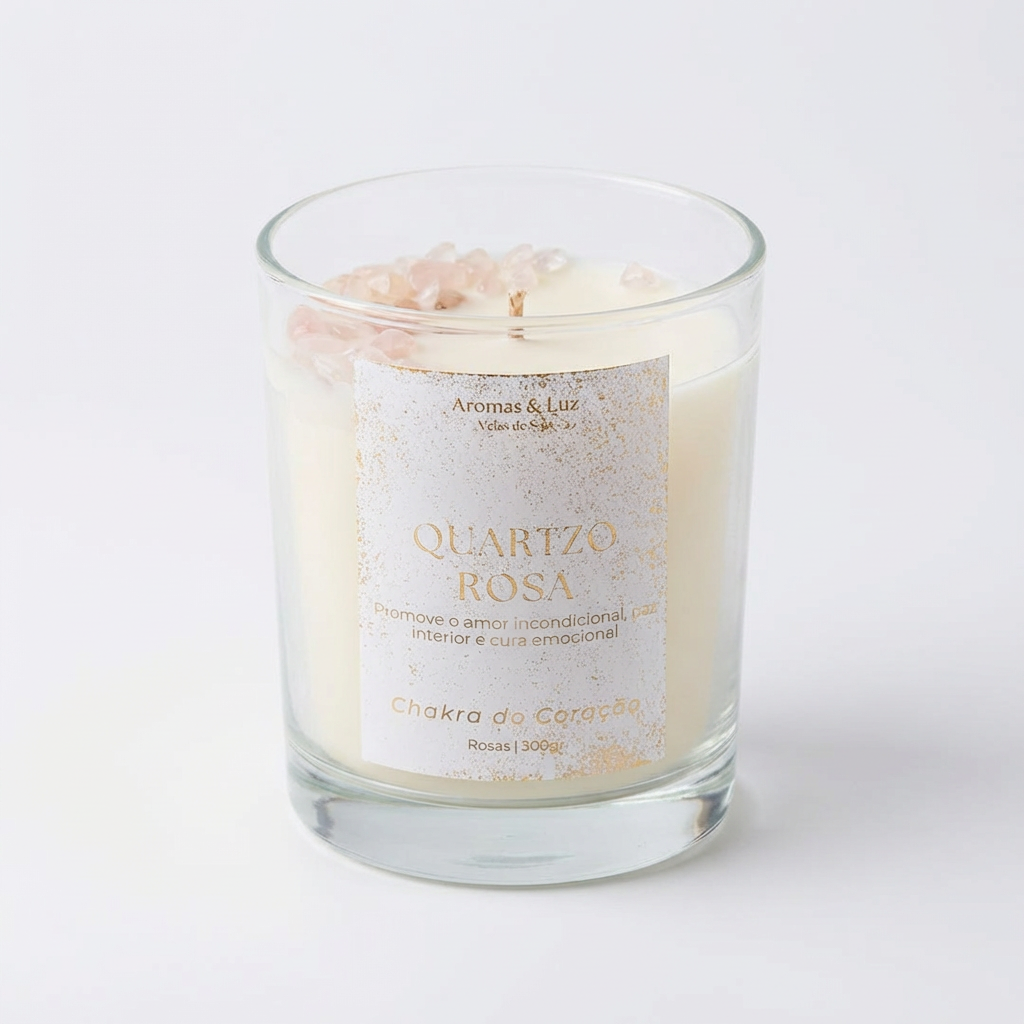 Vela aromática Chakra do Coração – Amor, Harmonia e Cura Emocional