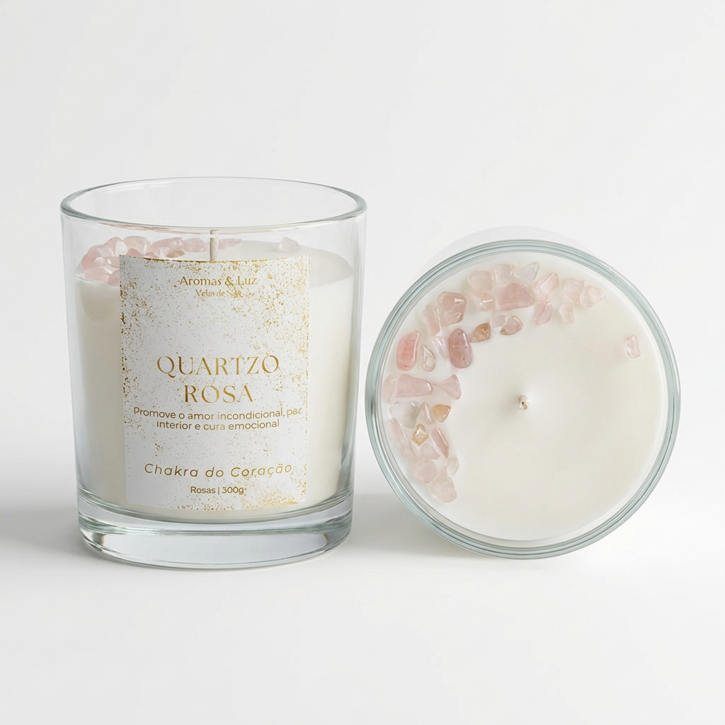 Vela aromática Chakra do Coração – Amor, Harmonia e Cura Emocional