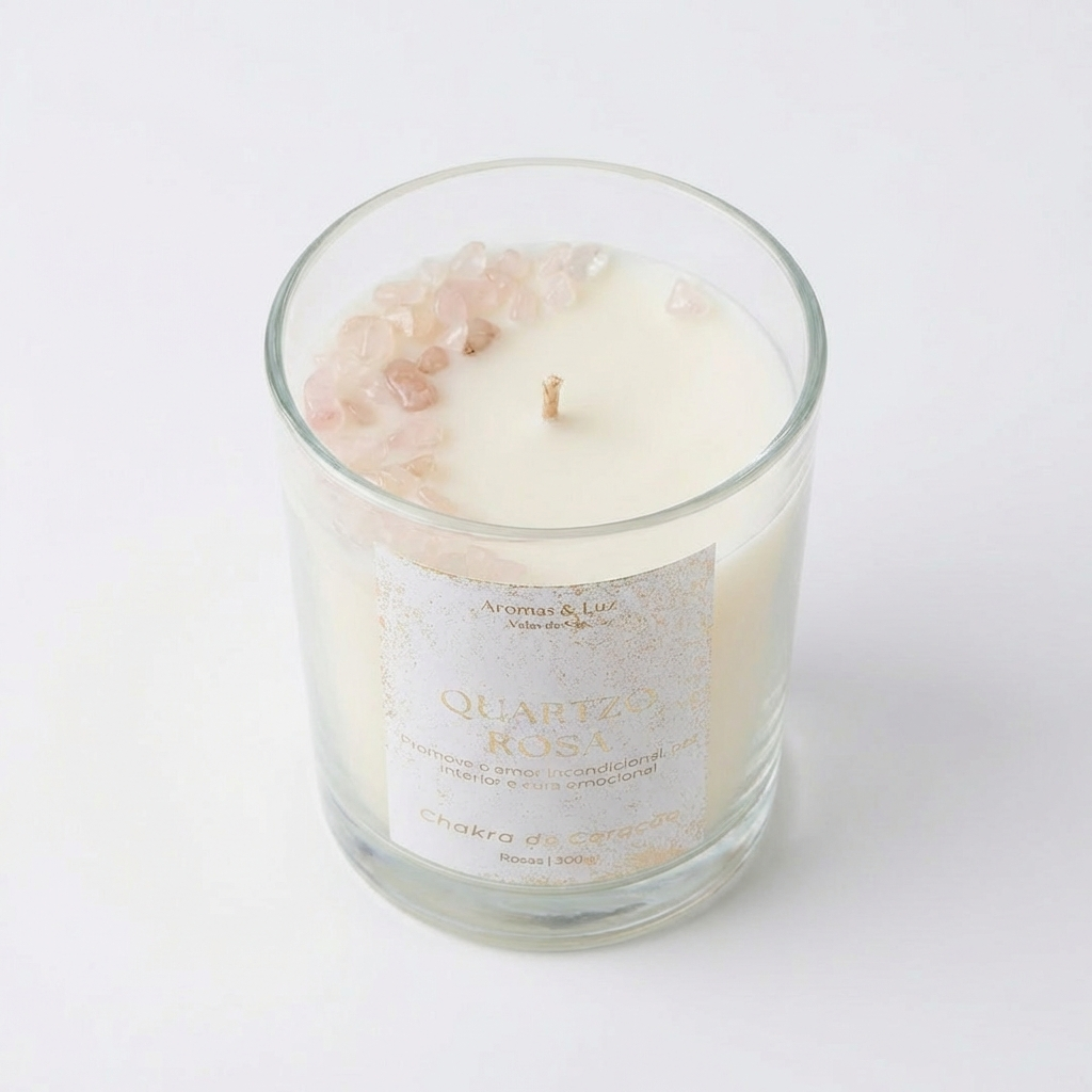 Vela aromática Chakra do Coração – Amor, Harmonia e Cura Emocional