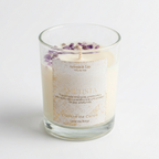 Vela aromática Chakra da Coroa com Ametista – Conexão, Sabedoria e Paz Interior