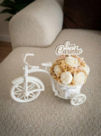 Presente de Páscoa para Madrinha – Ramo em Bicicleta Decorativa