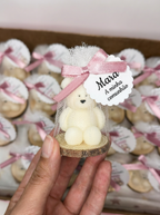 Vela mini ursinho decorada para lembrança