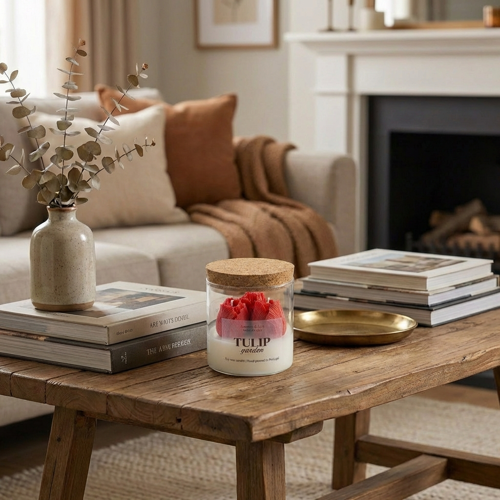 Vela de Soja Artesanal - Tulip Garden